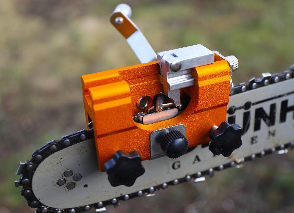 Пошаговая заточка цепи бензопилы на станке